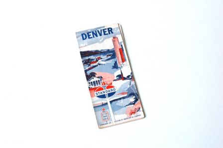 Carte routière Denver 1960